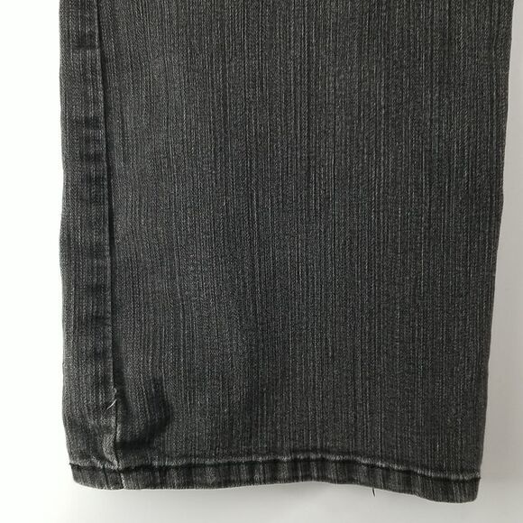 🎁5/$25 Contrast Jeans Women's11 Black Zip Button Closure 5 Pocket Boot Cut - Picture 9 of 10